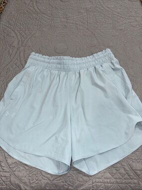 Under Armour High Rise Light Blue Shorts M